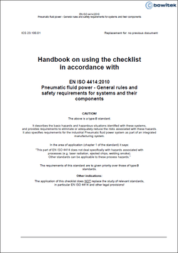 Checklist according to EN ISO 4414:2010